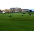 The 1st and 18th fairways play along side each other, as groups finishing up and beginning their round here cross paths.