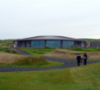 The clubhouse at The Castle Course has nearly 180-degree views of the sea, and looks a bit like one of the course's many accursed 