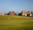 The Swilcan Burn guards the first green of the Old Course. 