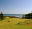 Kingsbarns Golf Links' eighth hole is a short par 3 that plays gently downhill.