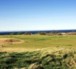 The 14th hole on the Kittocks Course at the Fairmont St. Andrews is a long par 4 that plays beside the sea. 